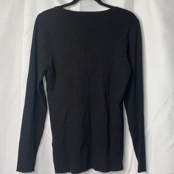 INC Plus Size Crew-Neck Drip Sequin Sweater - Picture 3 of 7